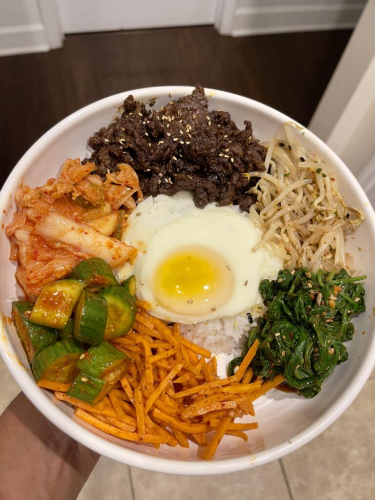 Bibimbap and Bulgogi