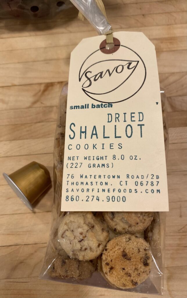 Dried Shallot Shortbread cookies