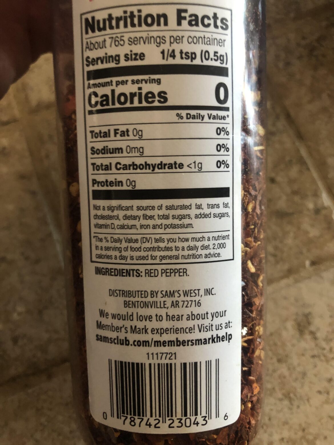 What specific pepper is used in crushed red pepper?