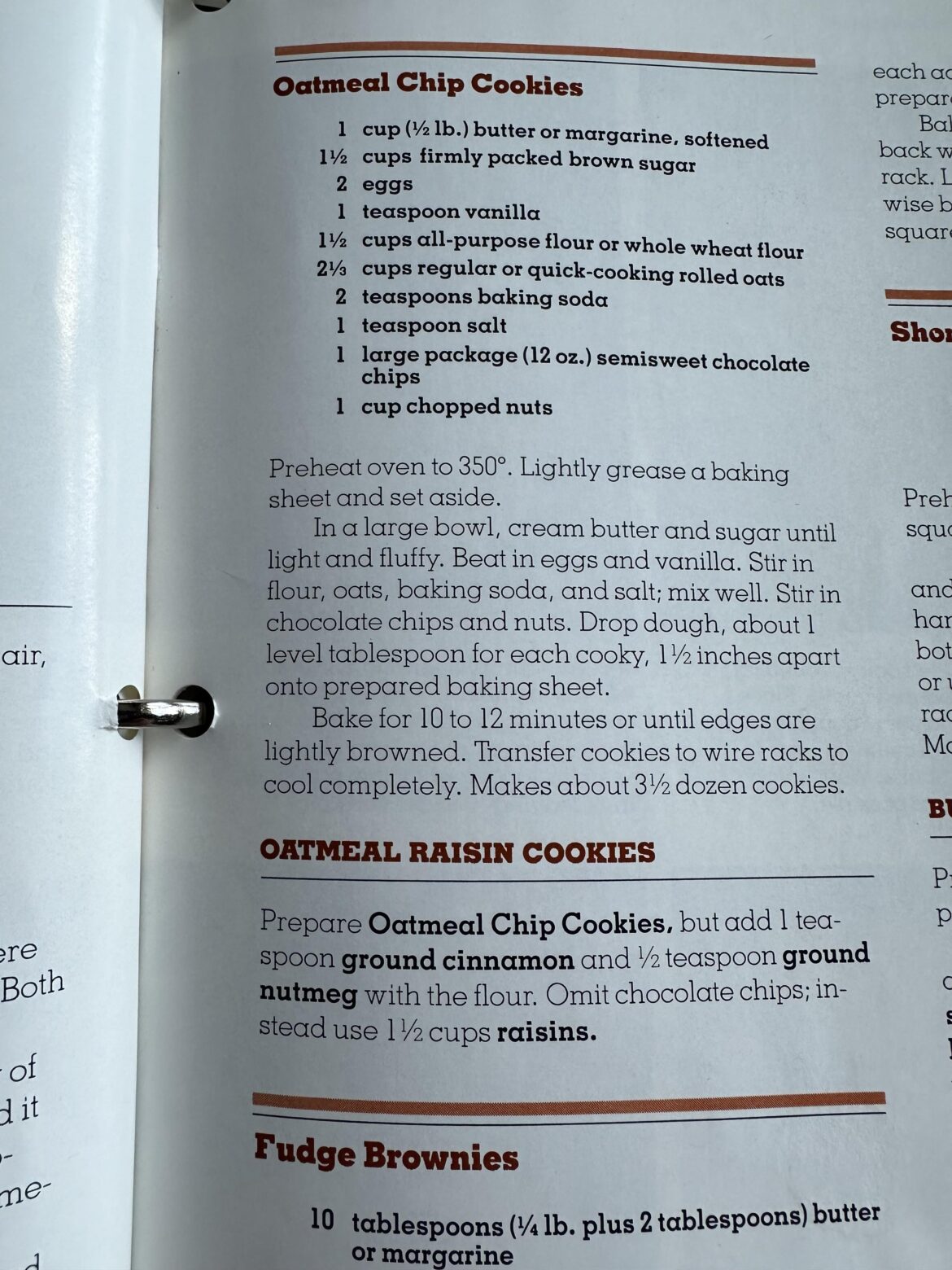 Sunset Cookbook Oatmeal Raisin Cookies