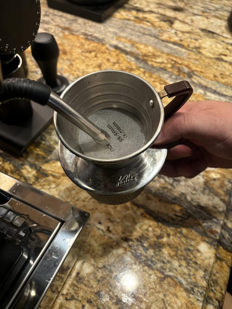 Puck Screen Steaming w/ Kalita Wave