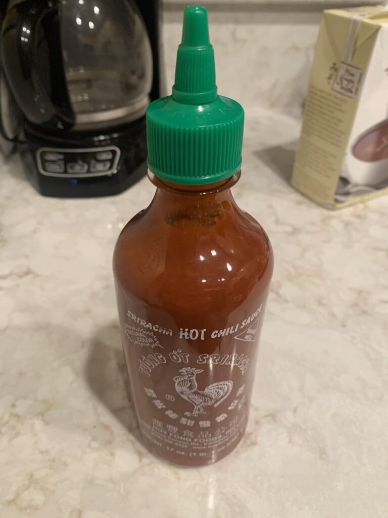 I found a bottle of OG Sriracha (before they switched their supplier for peppers)