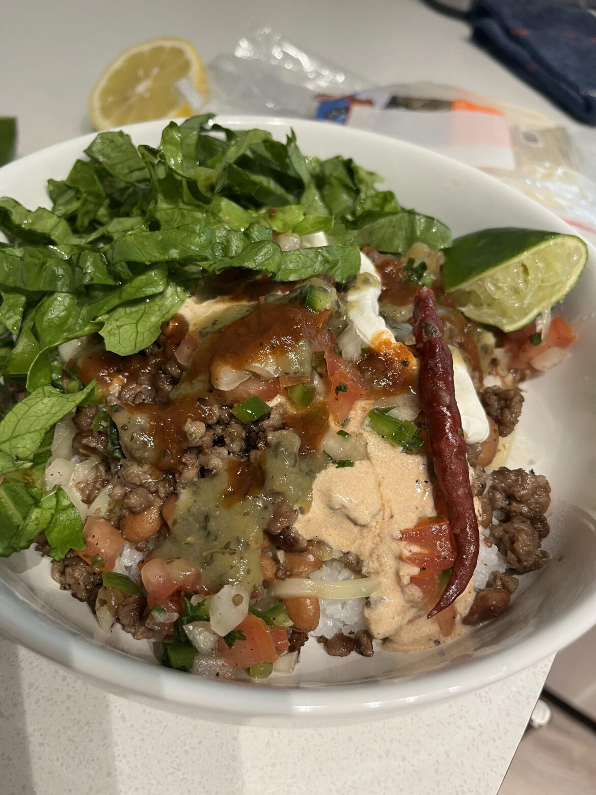 My gf is on a chipotle kick