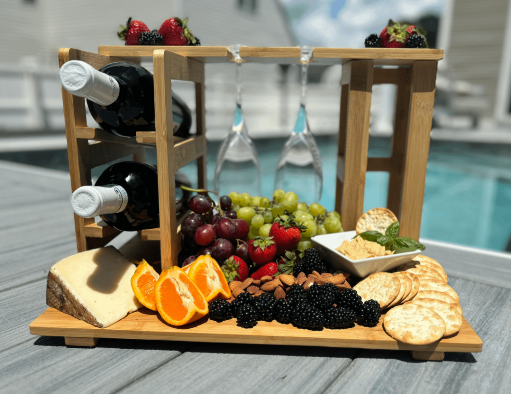 La Tavoletta Grande charcuterie board and wine rack