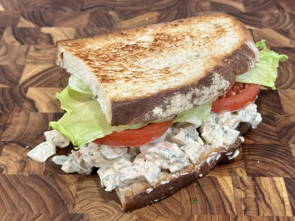 i got kinda high and made a chicken breast at 4am and didn’t plan for anything after that…then i made chicken salad.
