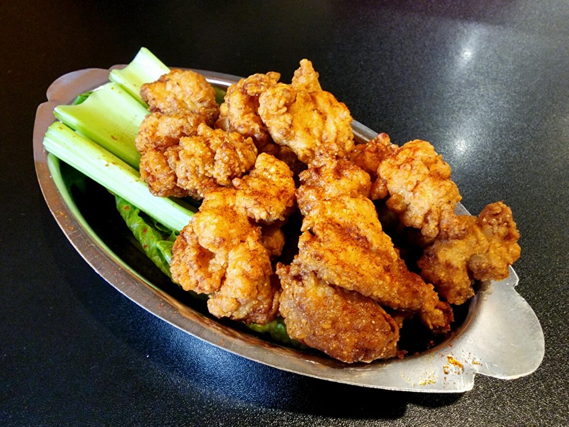 Fried gator bites from a local restaurant. Cajun seasoning.