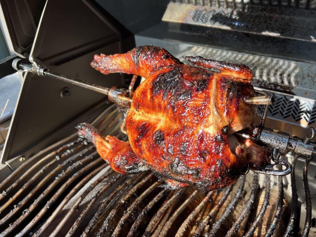 Rotisserie. Looks little burnt