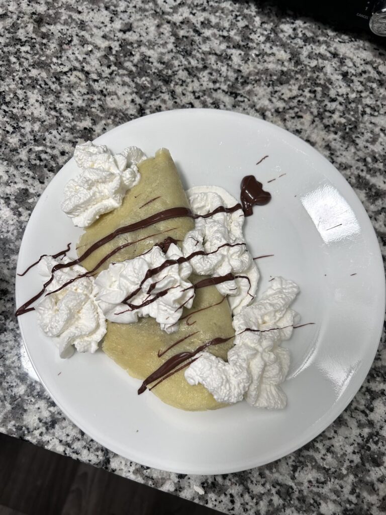 Homemade crepe