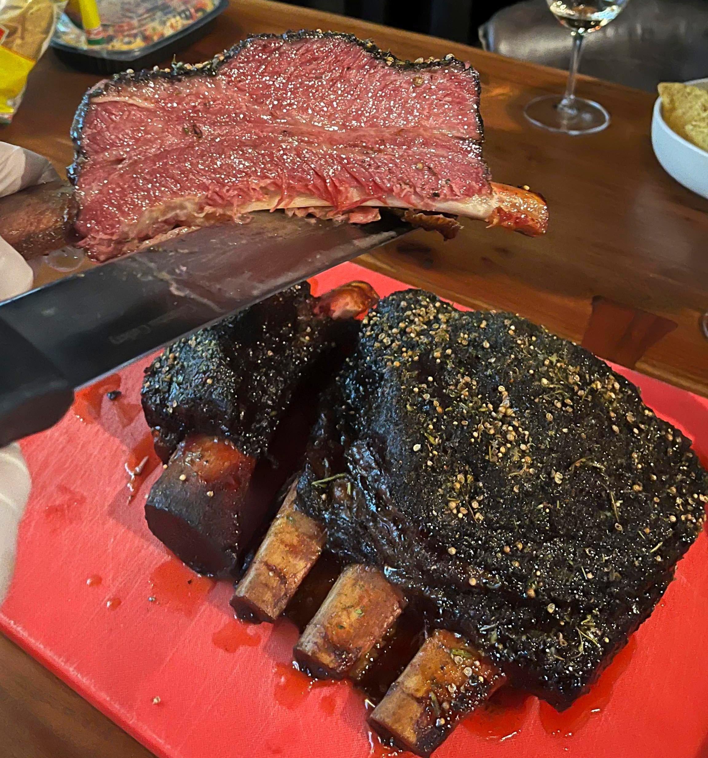 Prime Pastrami Beef Ribs Dining and Cooking