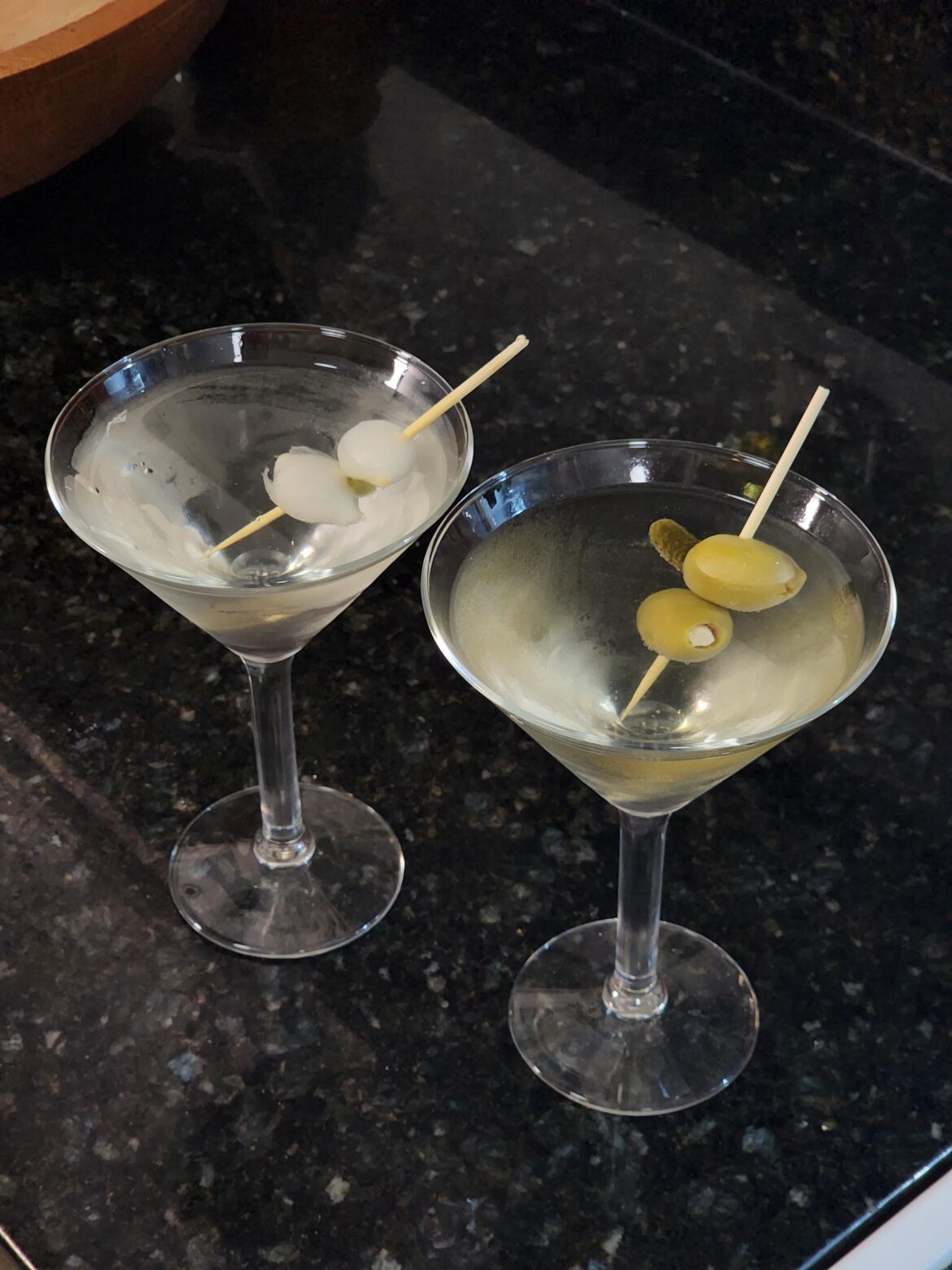 A martini for onion lovers, the Gibson