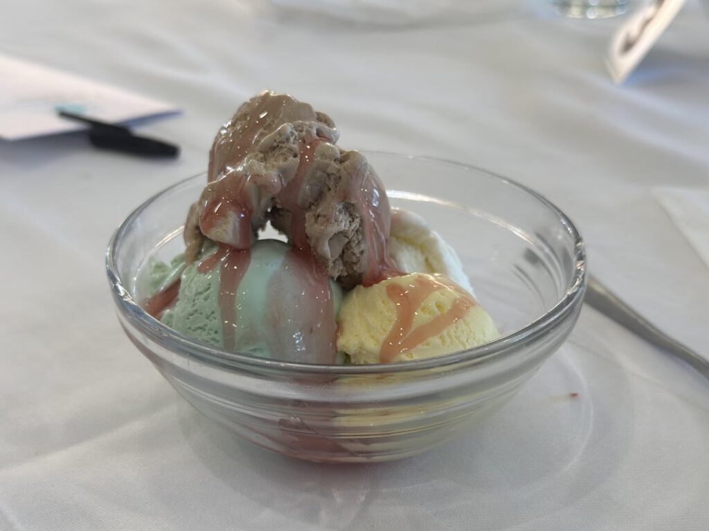 The pick it yourself ice cream at my hotel