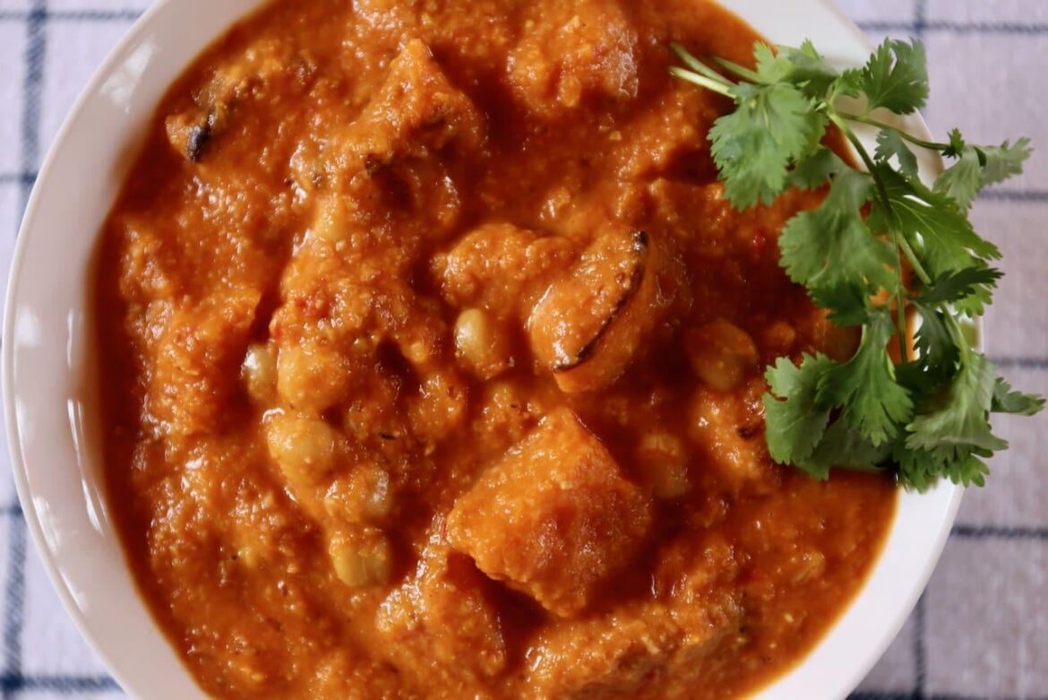Vegan Roasted Butternut Squash Chickpea Curry