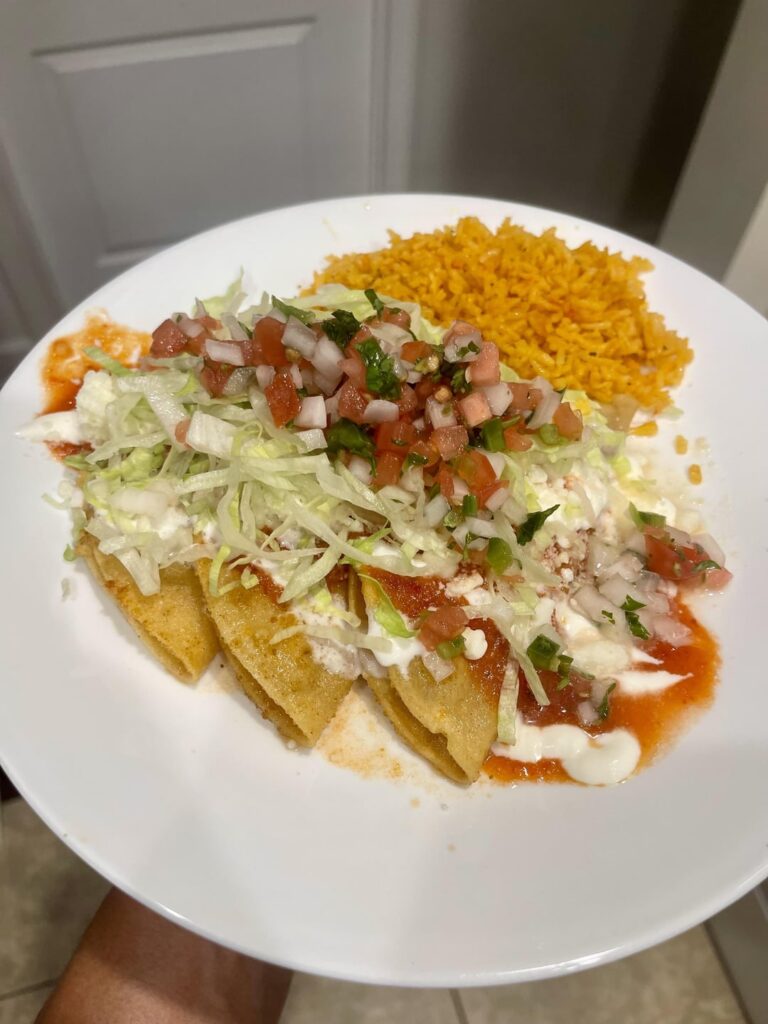 Fried potato tacos