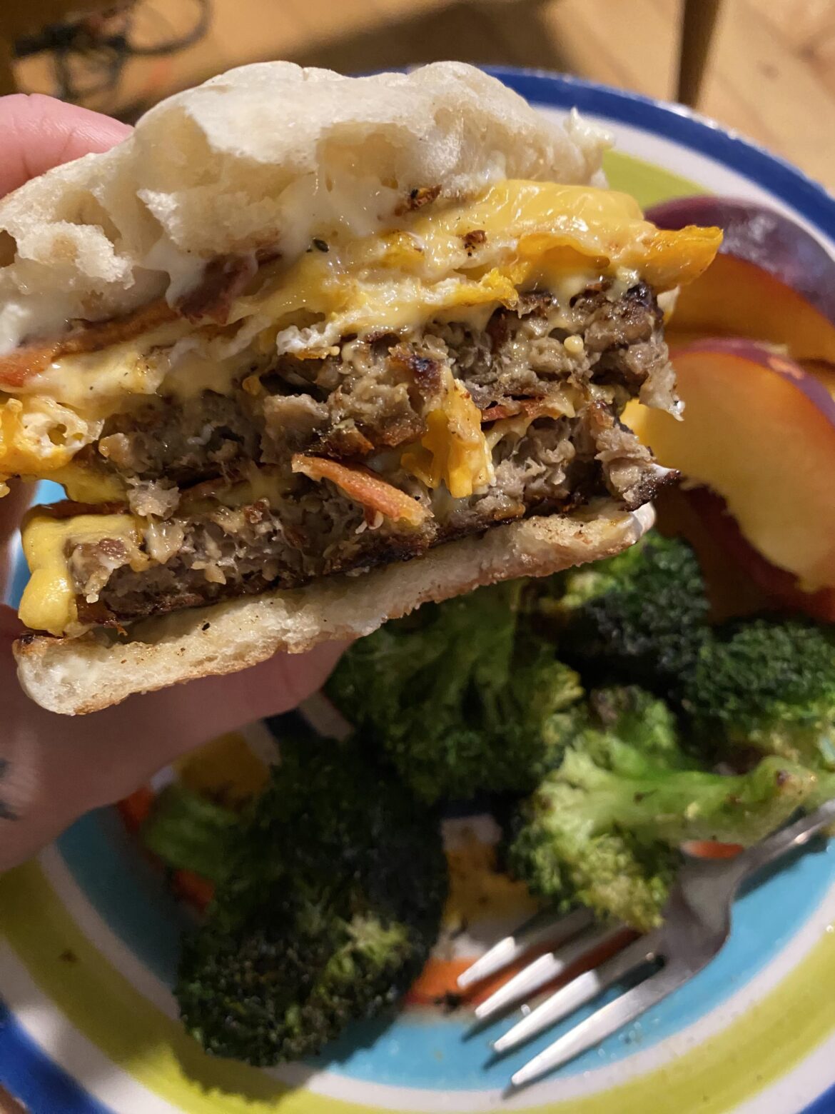 Double bacon cheeseburger