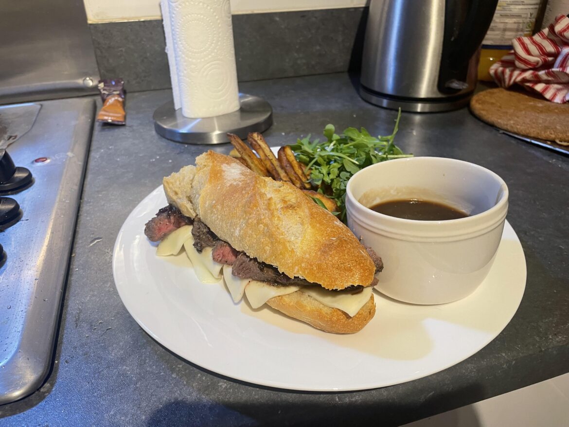 Really enjoyed this steak sandwich 😋