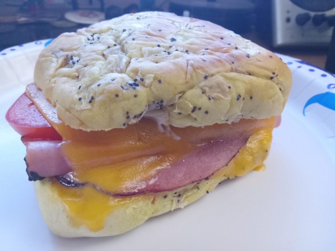 Boars Head Honey Maple Ham on an Onion Roll