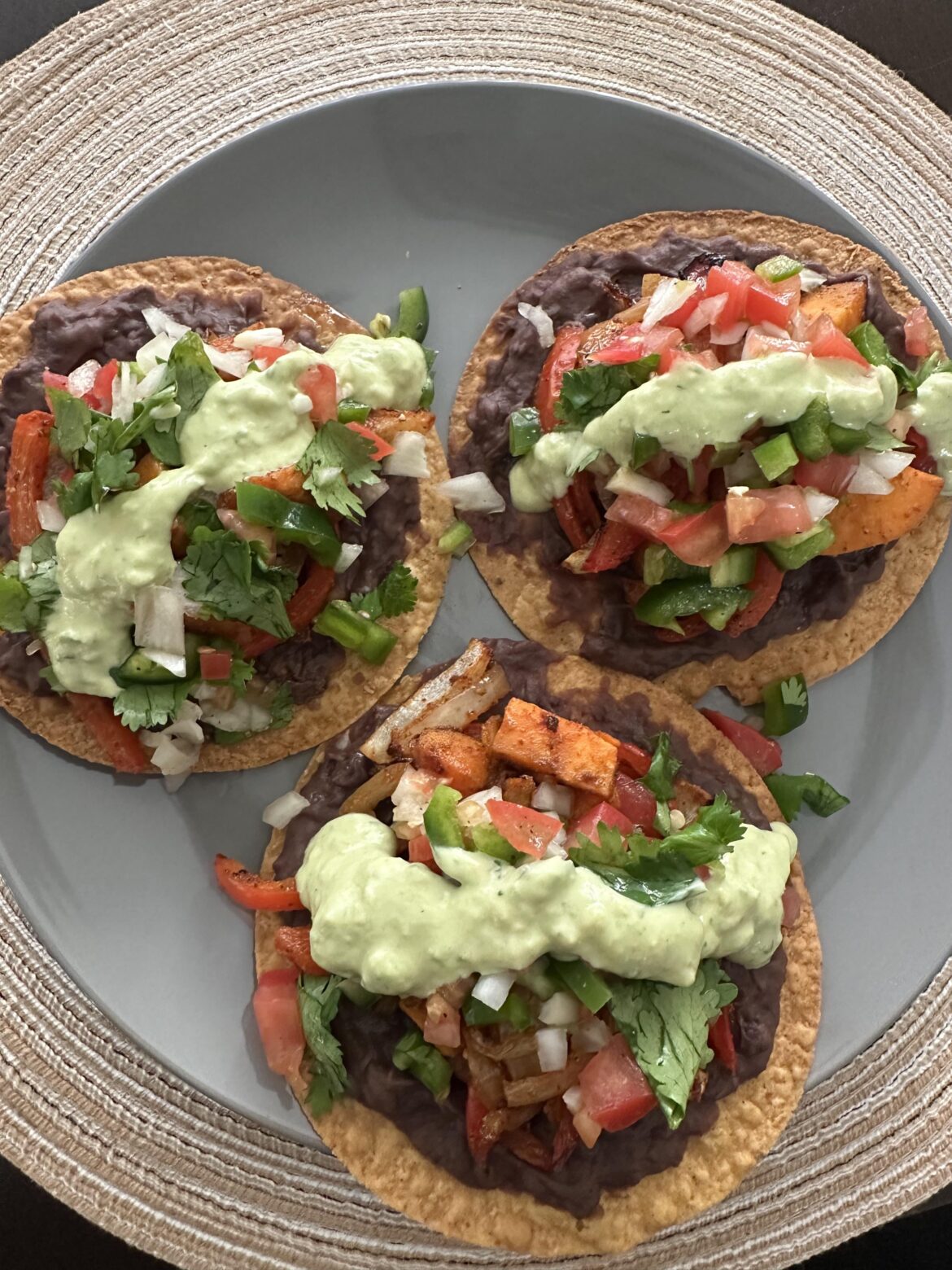 Vegan Sweet Potato & Black Bean Tostadas