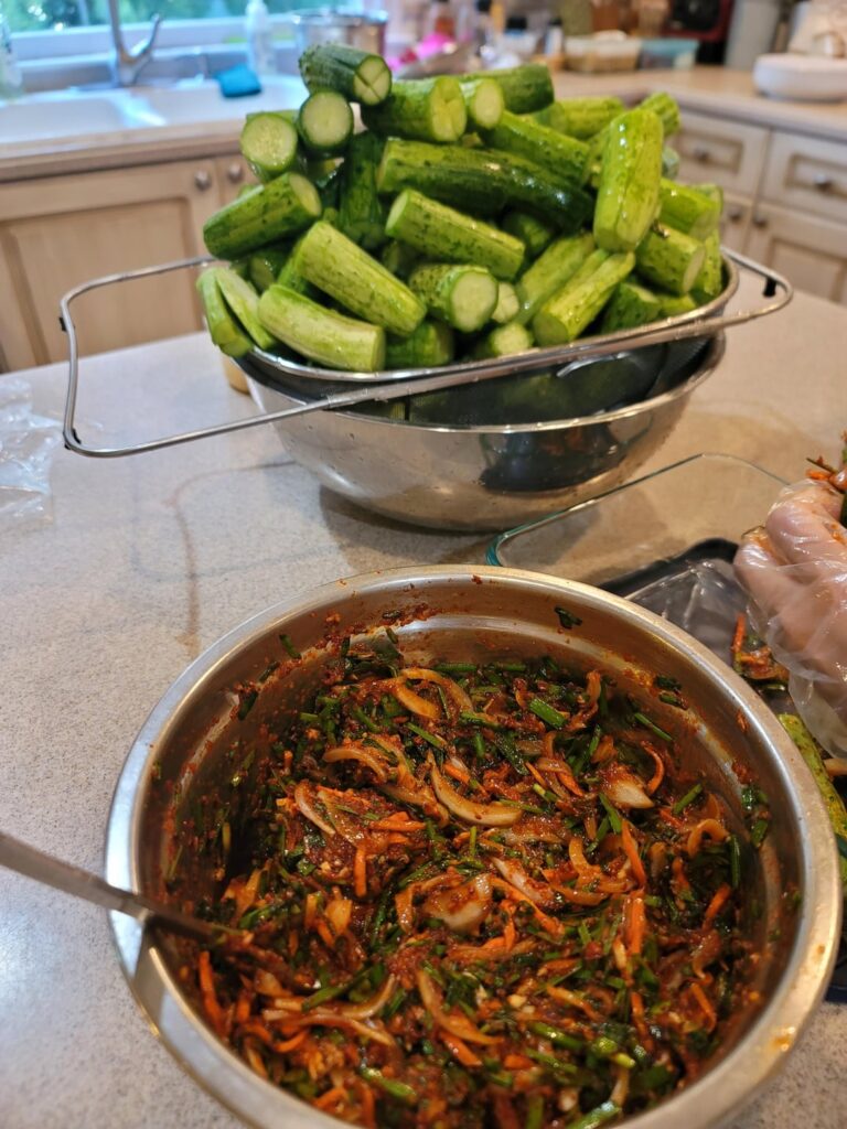 We got a good deal on cucumbers today