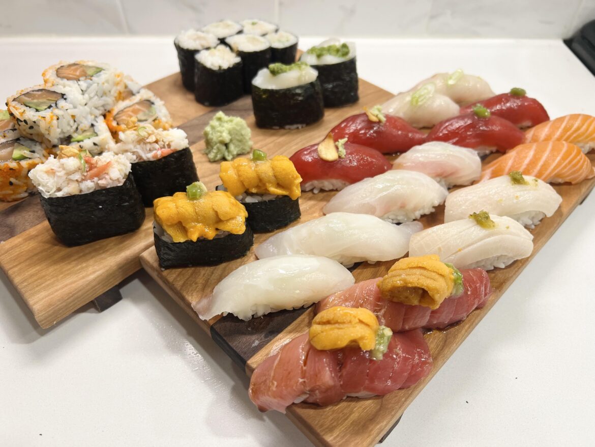 Assorted sushi meal for 2 (OC)