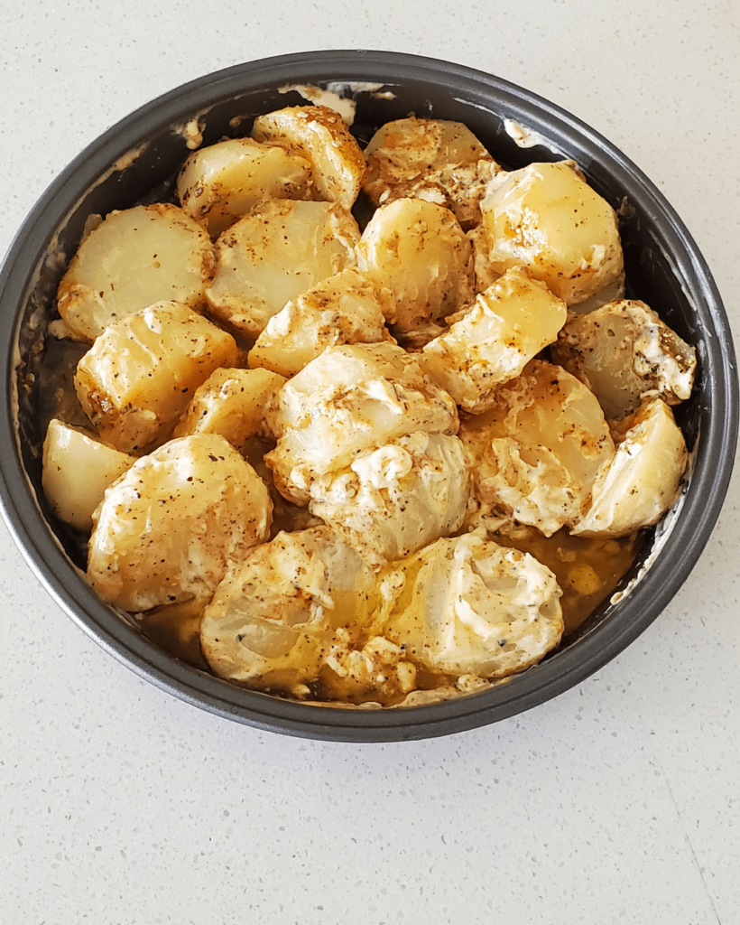 Baked buttery potatoes