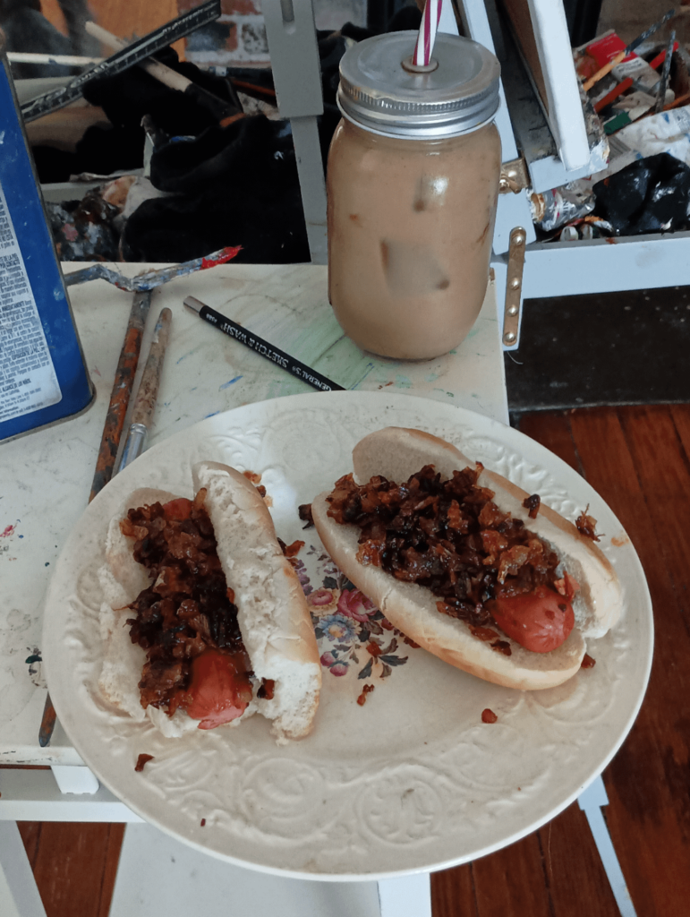 in a bad mood so I took the time to caramelize some 'ions for my lunch.