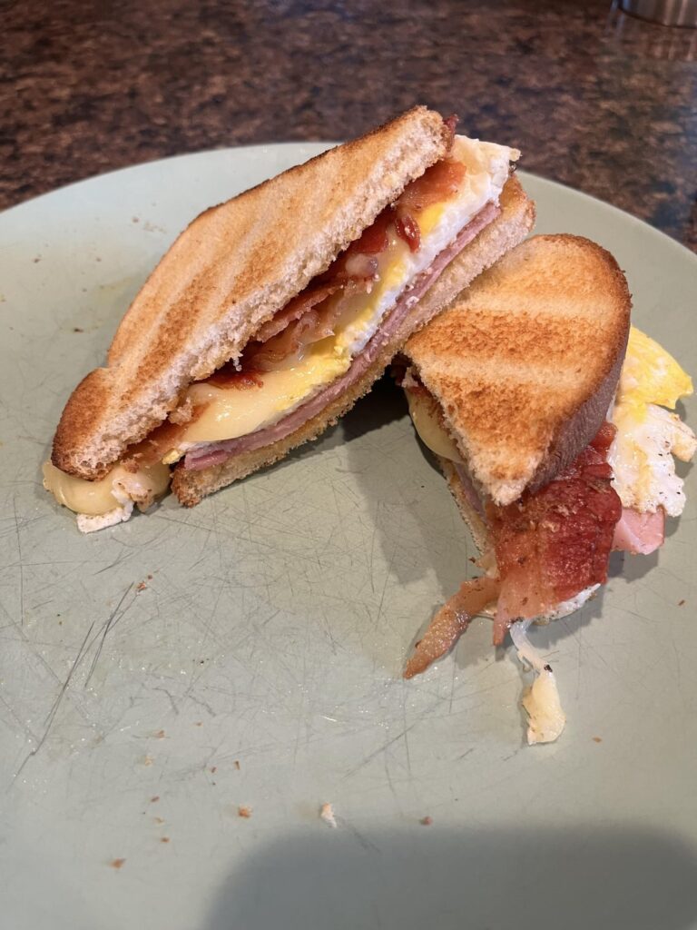a breakfast sammie to start the day