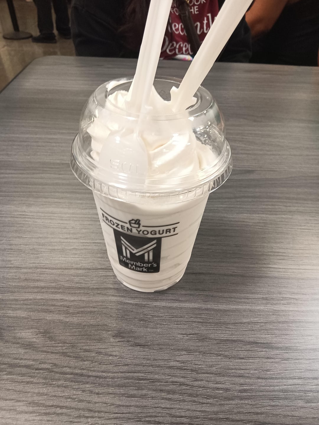 Is this Sam's club frozen yogurt REALLY 389 cals? It's hollow on the