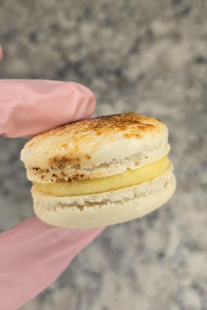 Creme Brulee macarons