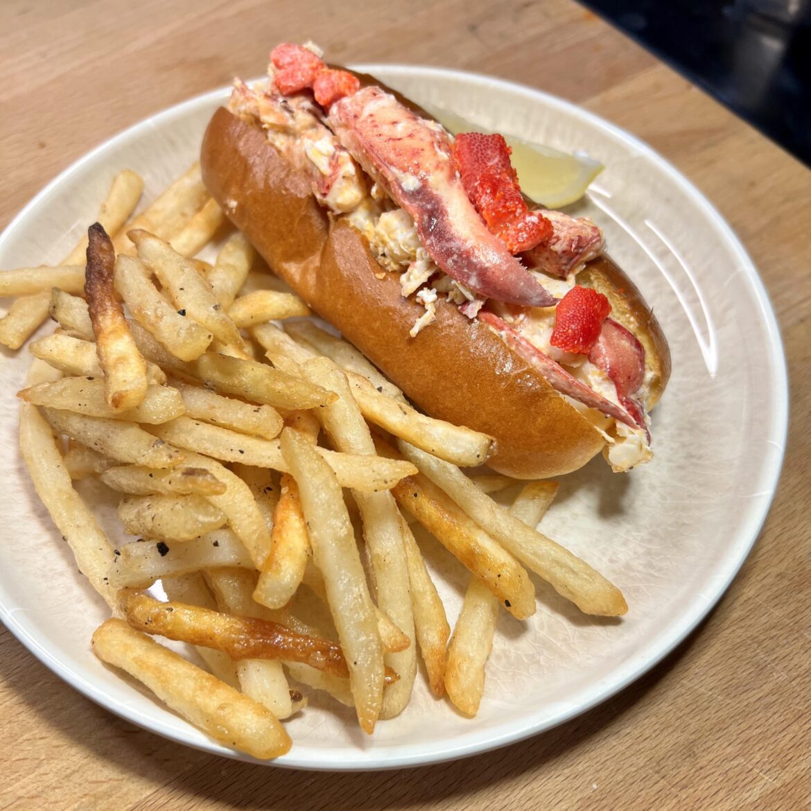 Lobster Roll and Truffle Fries