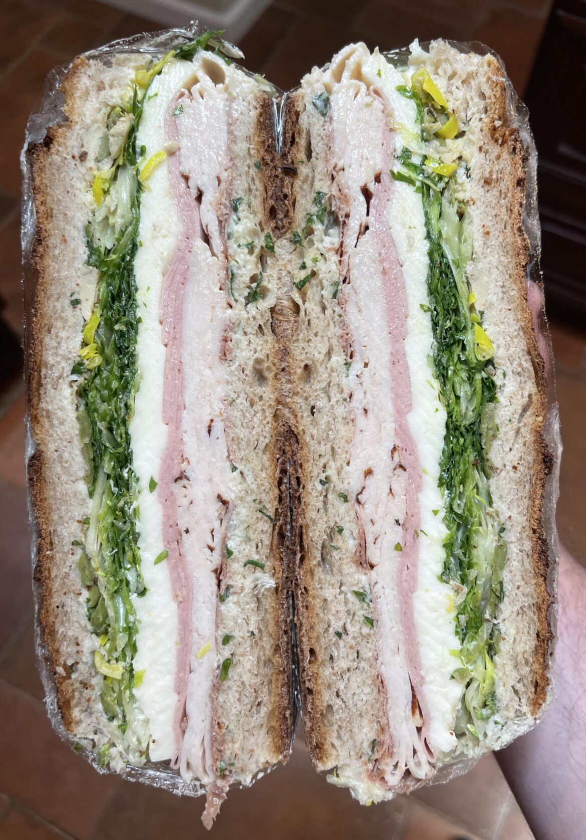 Huge pressed party sandwich Huge pressed party sandwich