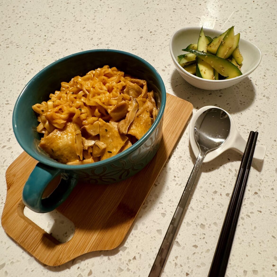 Zucchini banchan so that I feel better about my late night life choices Zucchini banchan so that I feel better about my late night life choices