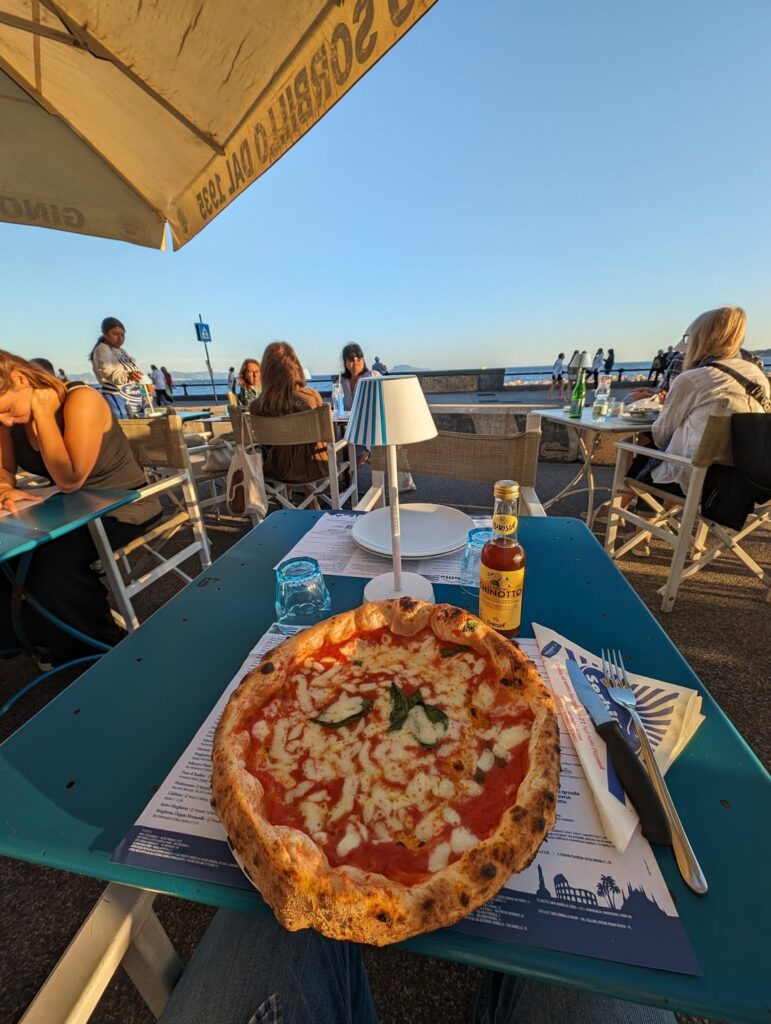 Pizza Margherita and Salsiccia with Friarielli (Sorbillo)