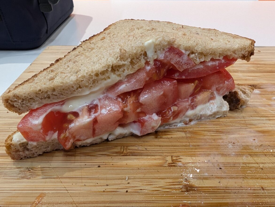 Bought a big tomato from a farm market the other day