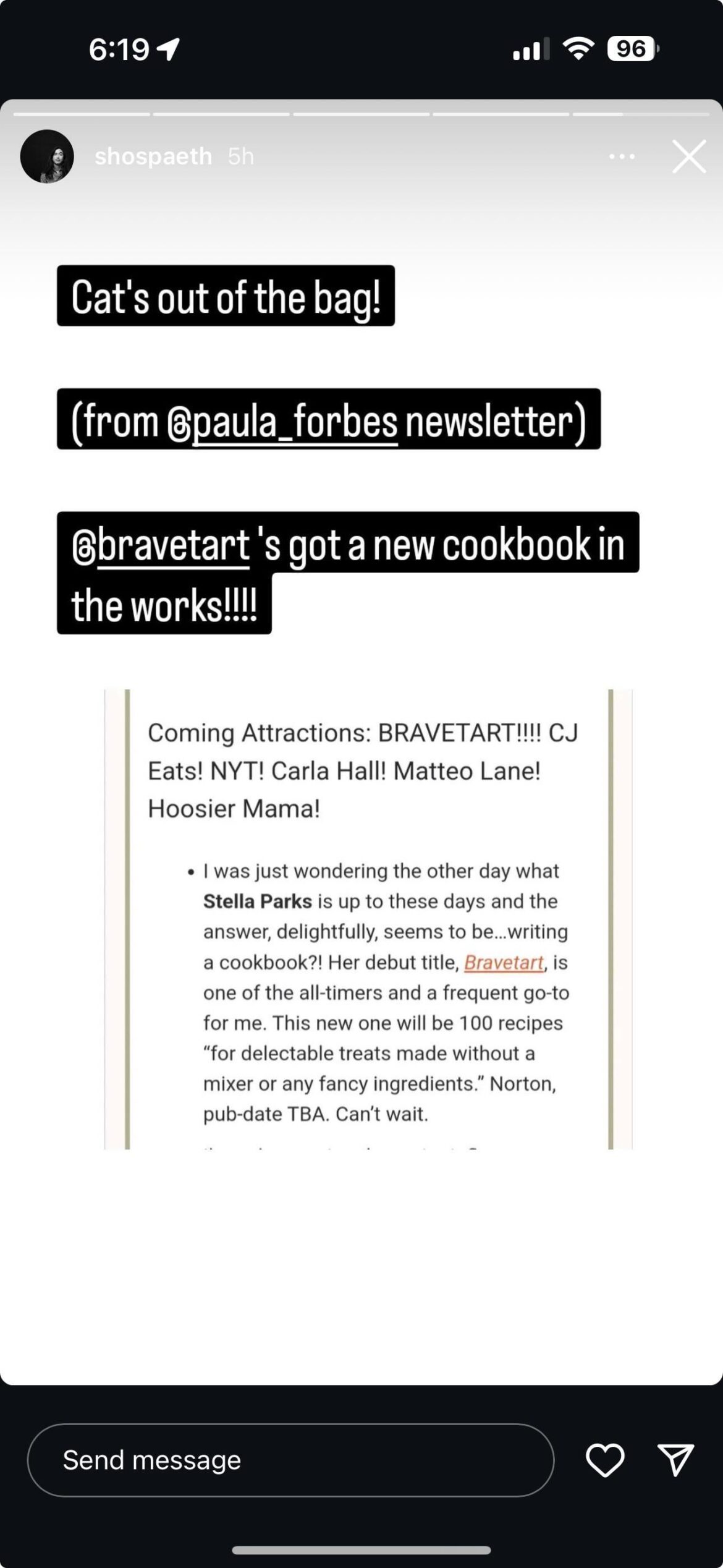 New Stella (Bravetart) Cookbook Coming