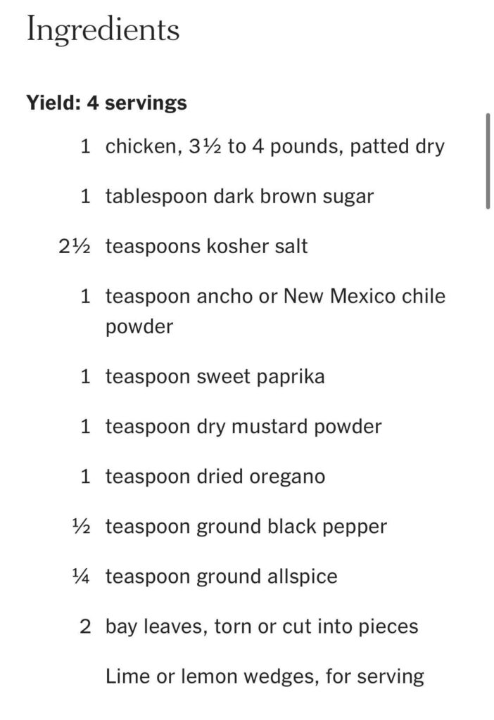 This spice rub makes for a super flavorful roasted chicken, but I’d love to have a condiment on the side. Any ideas?