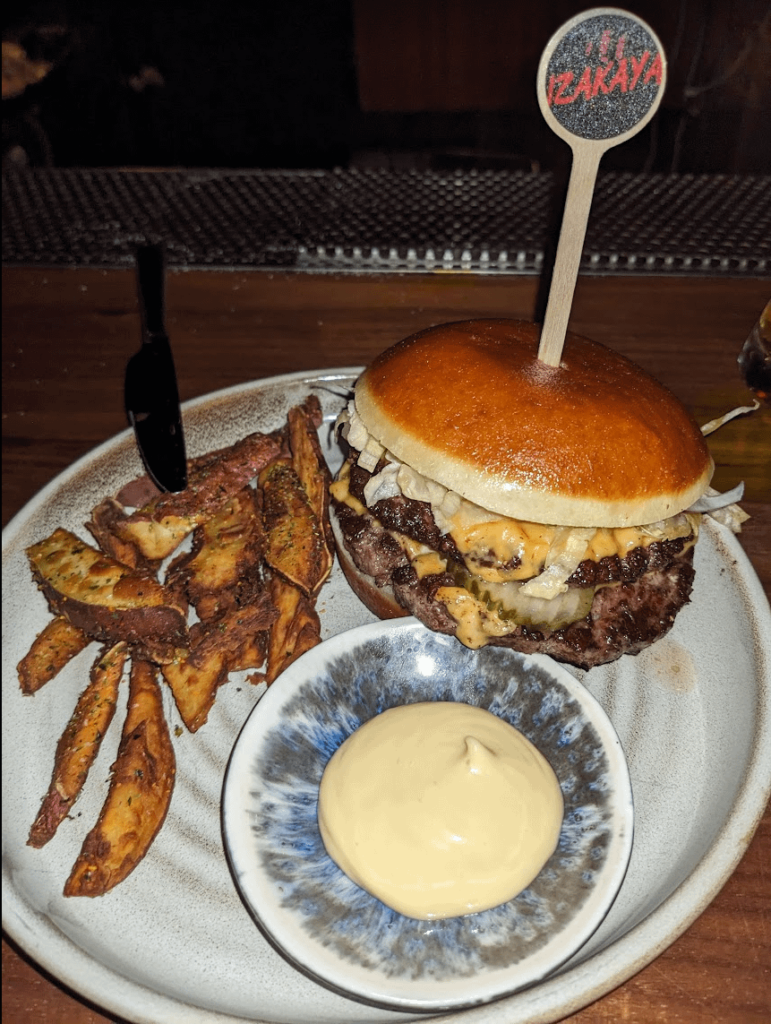 Momo Royale - Smash burger with bao bun.