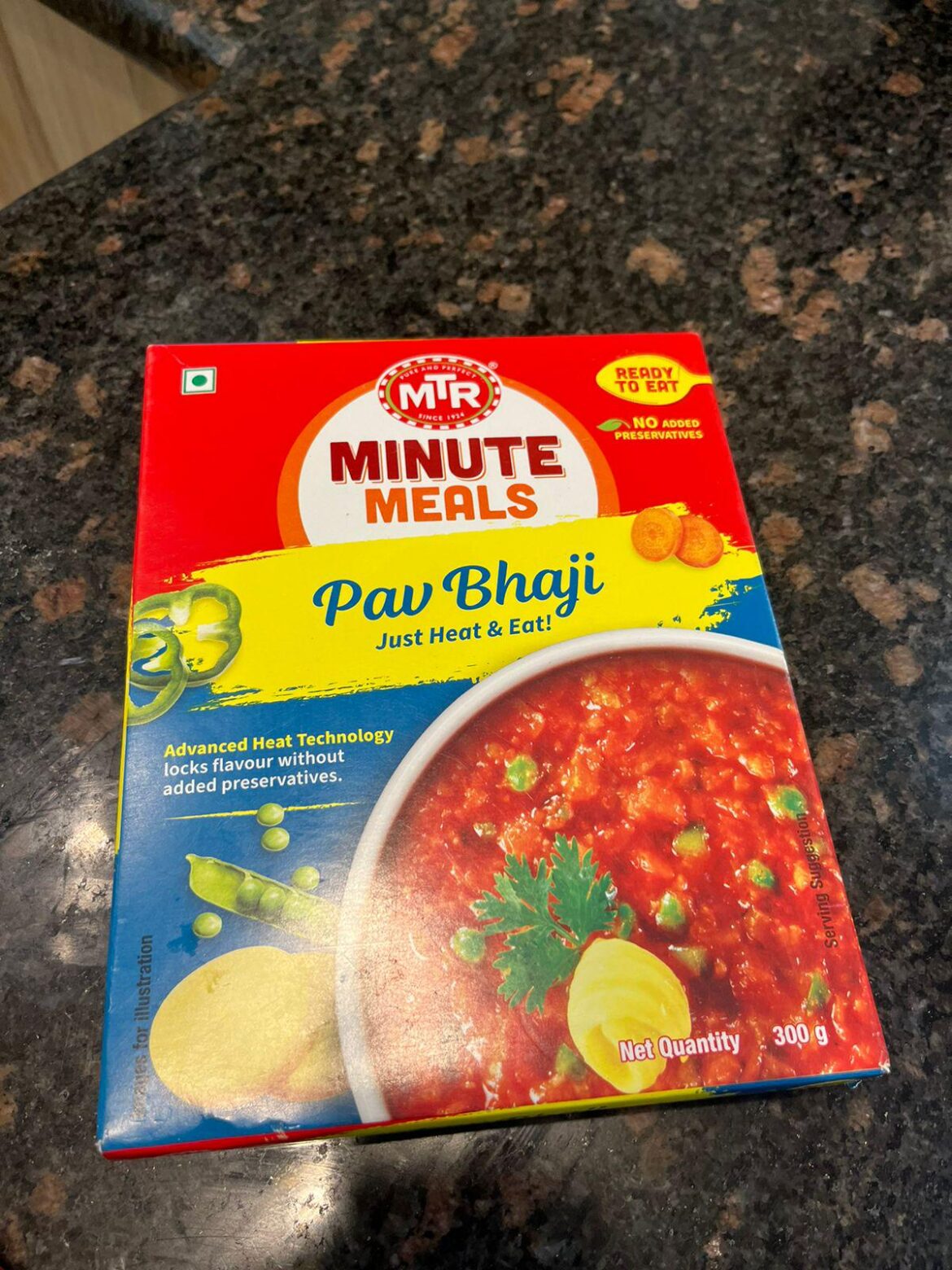 Ready to eat Pao Bhaji