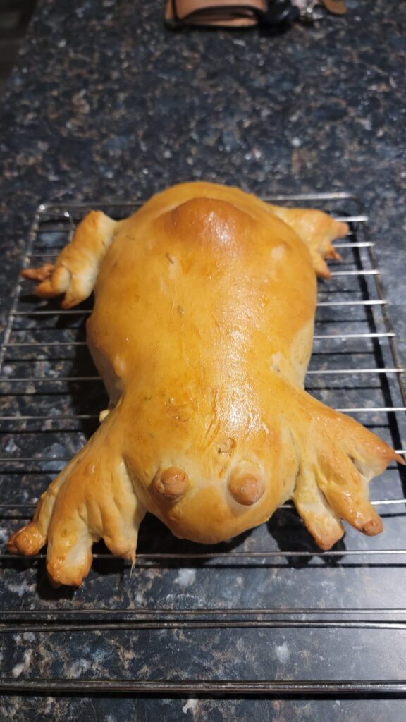 Toad bread was a bit of a disaster.