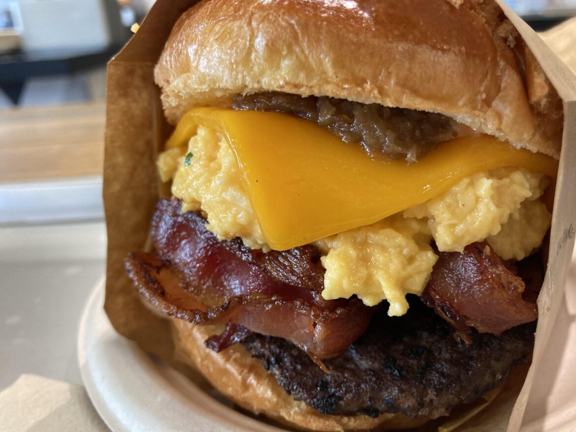 Eggsluts Tokyo has this thick bacon and egg cheeseburger thats really tasty!