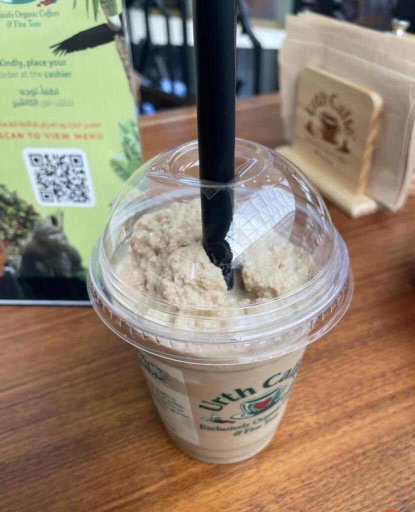 How can I make crunched iced coffee without melting the ice?