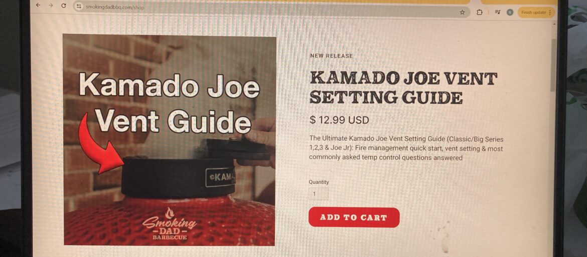 Kamado Joe Vent Setting Guide - smokingdadbbq.com