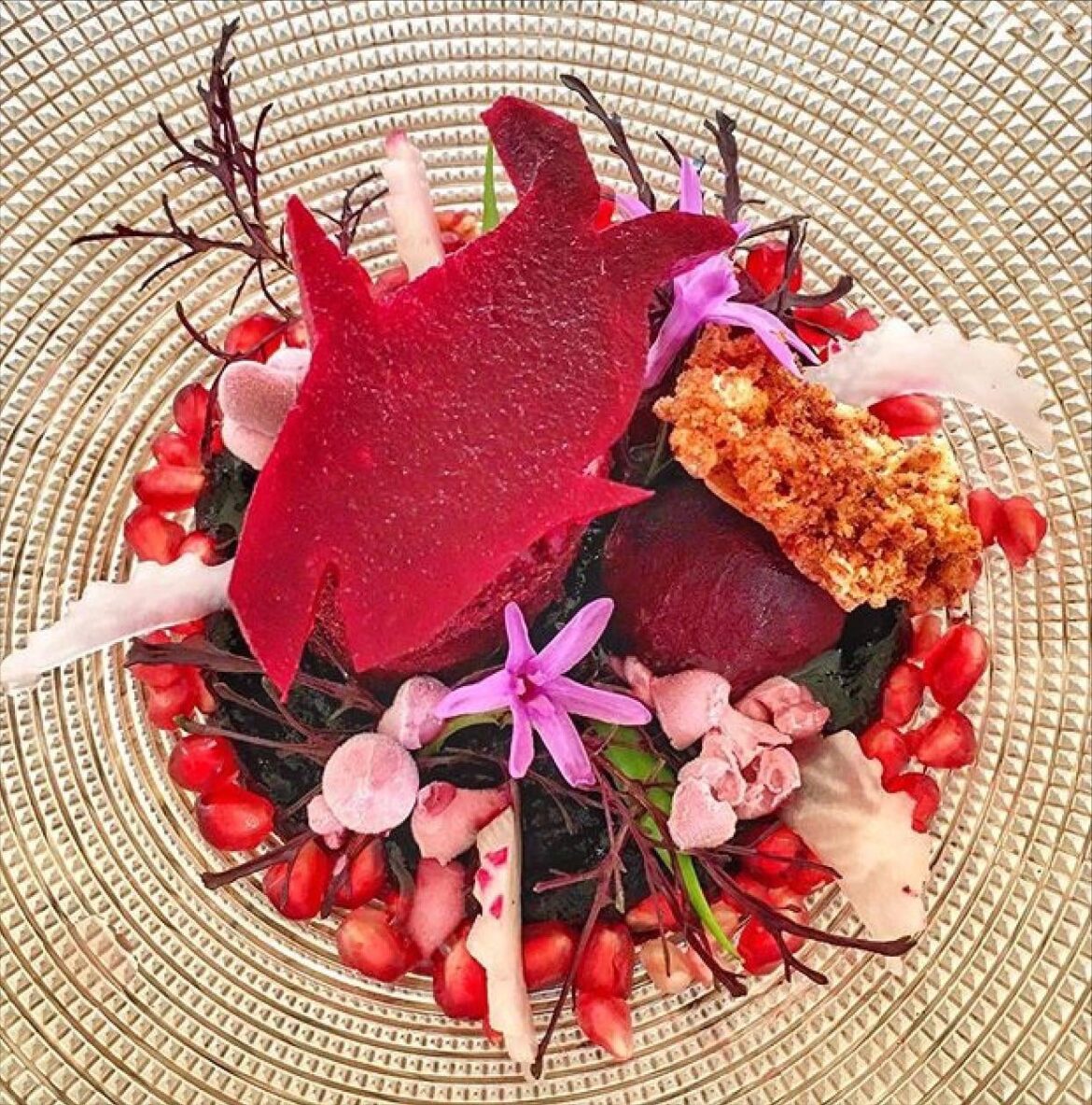 Beetroot in many ways with pomegranate