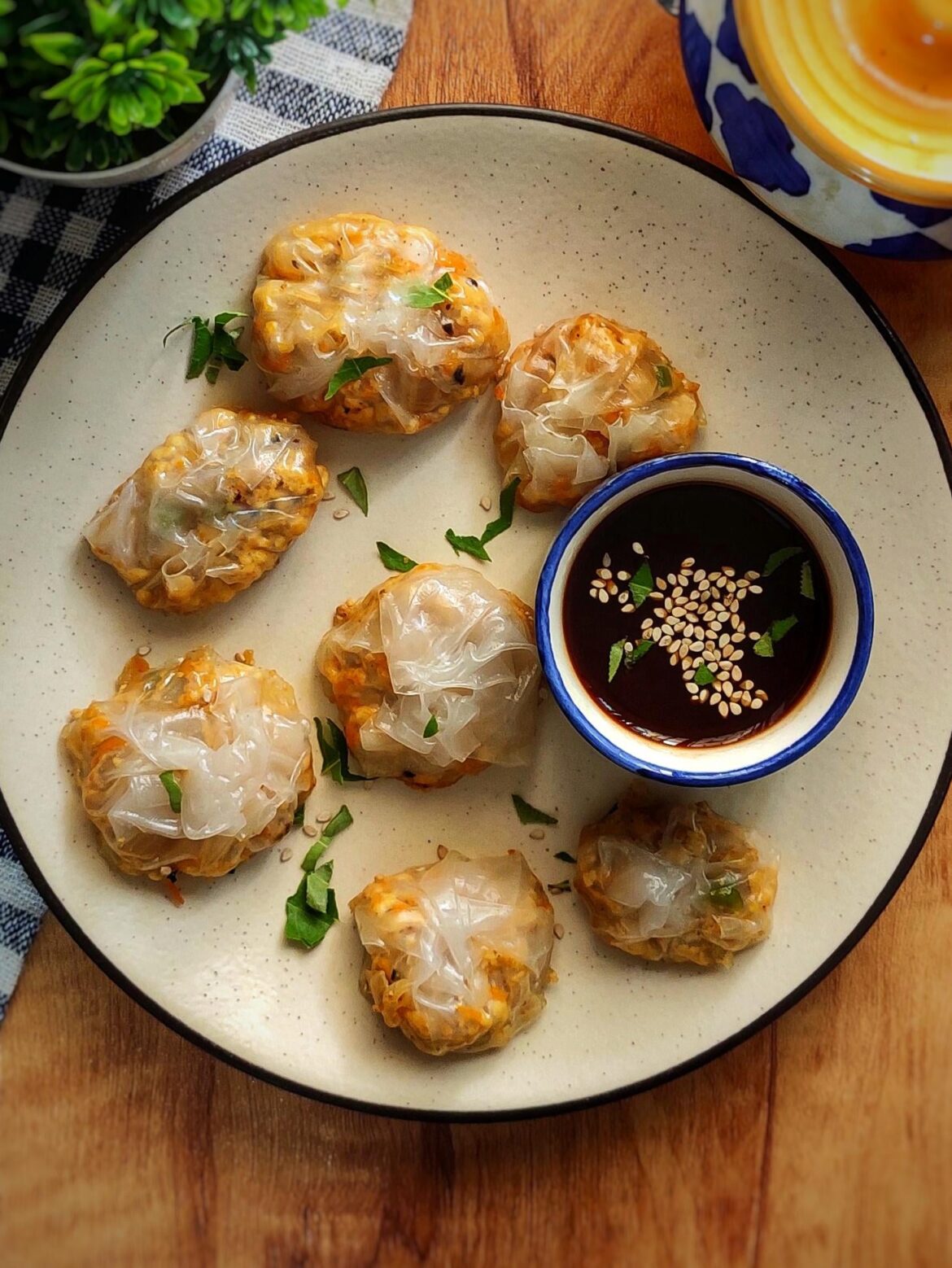 Rice paper dumplings 😋