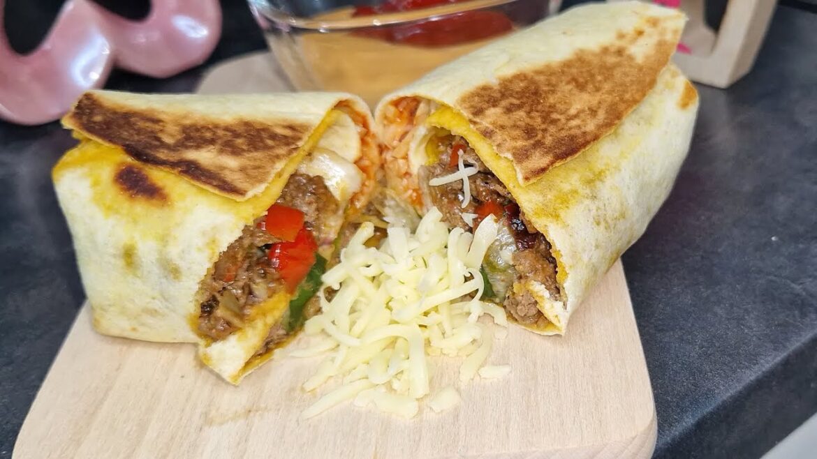 Beef and Cheese Burritos: Watch Full Video on Channel! #shorts