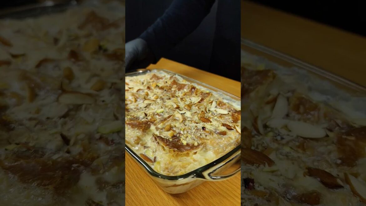 Umm Ali | Om Ali | Omali (Egyptian Dessert) #shorts #asmr #cooking #food #ytshorts #asmrsounds