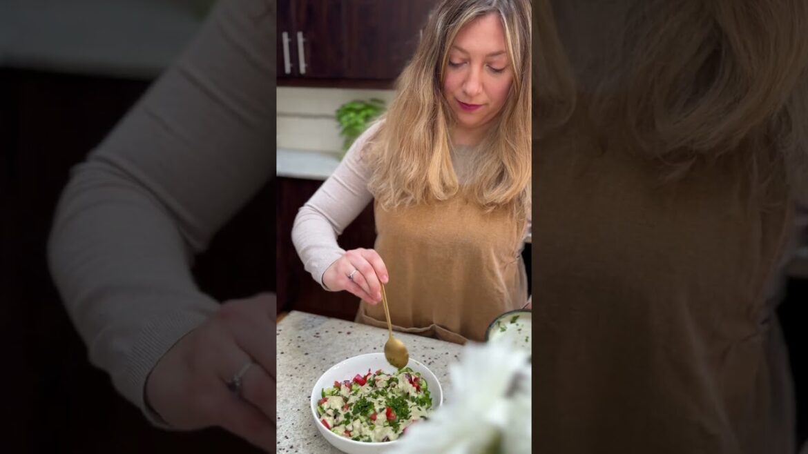 Cook With Me: Protein-Packed Israeli Salad (Lunch for One!!!)