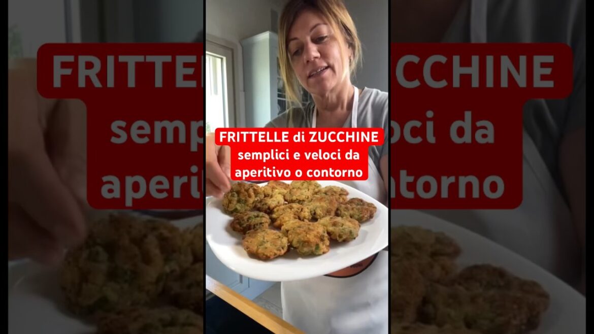 FRITTELLE di ZUCCHINE semplici e veloci da aperitivo o contorno #shorts #zucchini #frittelle