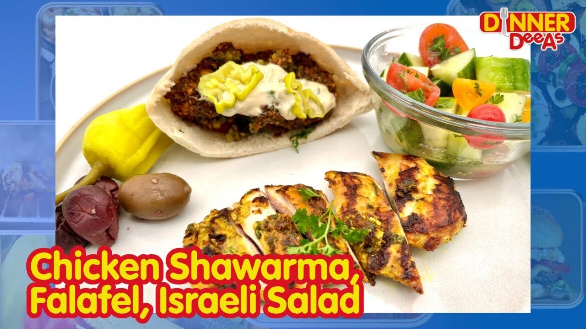 Chicken Shawarma, Falafel, Israeli Salad | Dinner DeeAs