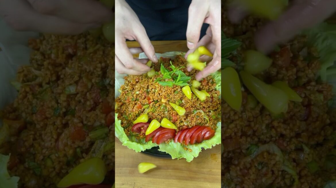   Turkish bulgur salad #shorts #turkish #bulgur #salad #saladrecipe #trending #shorts