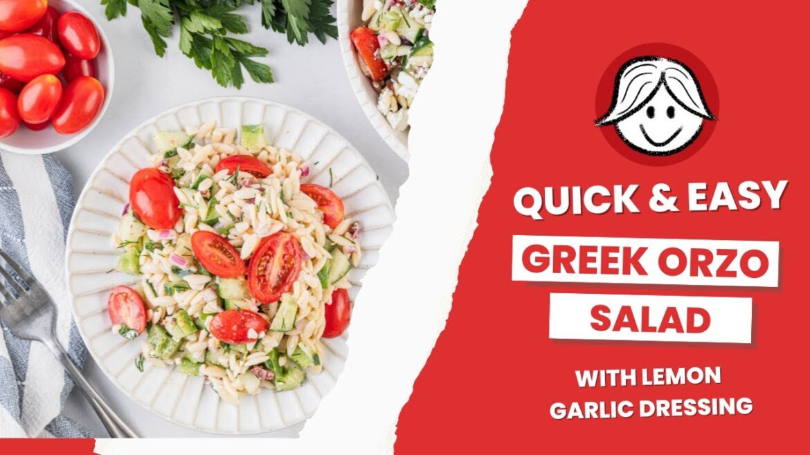 How to Make Greek Orzo Salad With Lemon Garlic Dressing How to Make Greek Orzo Salad With Lemon Garlic Dressing